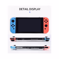DATA FROG Transparent Protective Case Compatible-Nintendo Switch Hard Shell Protector Cover Skin For Nintendo Switch Accessories - Transparent