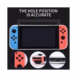 DATA FROG Transparent Protective Case Compatible-Nintendo Switch Hard Shell Protector Cover Skin For Nintendo Switch Accessories - Transparent