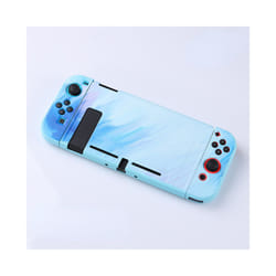 Protective Case for Switch Host Split TPU Painted Oil Painting Gradient Frosted Soft Case Handle Cover Color Case - Sky Blue