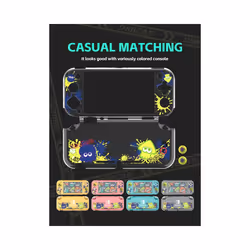 Data Frog Anti-Slip Protective Cover Compatible-Nintendo Switch Lite Full Cover Crystal Shell Case Game Console Accessories - NS LITE Case
