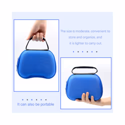 PS5 Hard Shell Protective Pouch Storage Case Portable Hard Travel Carrying Bag For Playstation5 /Nintendo Switch Pro Controller - Black