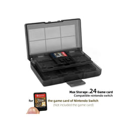 DATA FROG 24 In 1 Portable Game Cards Case Compatible-Nintendo Switch Game Memory SD Card Holder For Switch Lite Switc - For NS Switch Black, Bundle 1