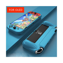 Shockproof TPU Case For Nintendo Switch OLED Silicone Back Cover Switch OLED NS OLED Gaming Protective Shell - Blue, For Switch OLED