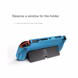 Shockproof TPU Case For Nintendo Switch OLED Silicone Back Cover Switch OLED NS OLED Gaming Protective Shell - Blue, For Switch OLED