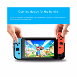 Shockproof TPU Case For Nintendo Switch OLED Silicone Back Cover Switch OLED NS OLED Gaming Protective Shell - Black, For Switch OLED