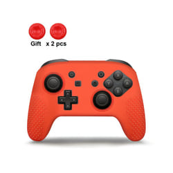 DATA FROG Anti-slip Soft Silicone Case For Switch Pro Controller Gamepad Rubber Skin Case Joystick Grips Caps For Switch - Red