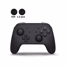 DATA FROG Anti-slip Soft Silicone Case For Switch Pro Controller Gamepad Rubber Skin Case Joystick Grips Caps For Switch - Bl ...