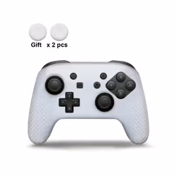 DATA FROG Anti-slip Soft Silicone Case For Switch Pro Controller Gamepad Rubber Skin Case Joystick Grips Caps For Switch - Wh ...