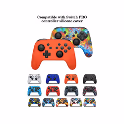 DATA FROG Anti-slip Soft Silicone Case For Switch Pro Controller Gamepad Rubber Skin Case Joystick Grips Caps For Switch - 10