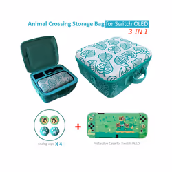 ) Cute Storage Bag Animal Style for Nintendo Switch OLED Portable Carrying Case Nintend Switch OLED Game Accessories - D(SWIT ...