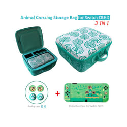 ) Cute Storage Bag Animal Style for Nintendo Switch OLED Portable Carrying Case Nintend Switch OLED Game Accessories - D(SWITCH OLED