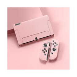 Fundas Carcasa For Nintendo Switch OLED Swich Swith Joy Con Joycon Accessories Game Protection Case Cover Capa Etui Shell - Pink
