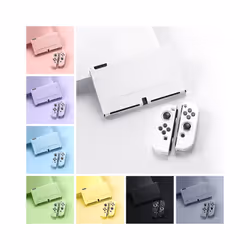 Fundas Carcasa For Nintendo Switch OLED Swich Swith Joy Con Joycon Accessories Game Protection Case Cover Capa Etui Shell - Black