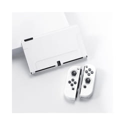 Fundas Carcasa For Nintendo Swich Swith Joy Con Joycon Accessory Game Protection Case Cover Capa Etui Shell - For OLED White
