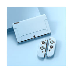 Fundas Carcasa For Nintendo Swich Swith Joy Con Joycon Accessory Game Protection Case Cover Capa Etui Shell - For OLED Blue