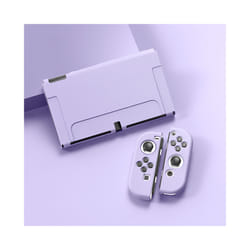 Fundas Carcasa For Nintendo Swich Swith Joy Con Joycon Accessory Game Protection Case Cover Capa Etui Shell - For OLED Purple