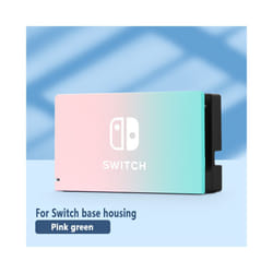 For Nintendo Switch Protective Case Film Rocker Cap Handle Case NS Accessories For Switch Base Hard Case Skin-friendly Gradient - B PinkGreen