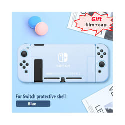 For Nintendo Switch Protective Case Film Rocker Cap Handle Case NS Accessories For Switch Base Hard Case Skin-friendly Gradient - A Blue