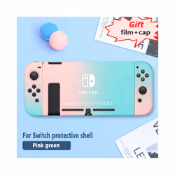 For Nintendo Switch Protective Case Film Rocker Cap Handle Case NS Accessories For Switch Base Hard Case Skin-friendly Gradie ...