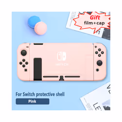 For Nintendo Switch Protective Case Film Rocker Cap Handle Case NS Accessories For Switch Base Hard Case Skin-friendly Gradient - A BlueGreen