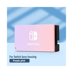 For Nintendo Switch Protective Case Film Rocker Cap Handle Case NS Accessories For Switch Base Hard Case Skin-friendly Gradient - B PurplePink