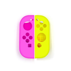 For Switch Joycon Handle Silicone Case for Switch Silicone Set for Switch Case for Nintendo Switch Console Shell Replacement - Rose Red Yellow