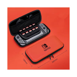 Portable Storage Bag For Nintendo Switch Waterproof Case Hard Console Protective Case Switch LED Carrying Case Games Accessories - red