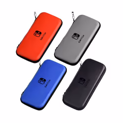 Portable Storage Bag For Nintendo Switch Waterproof Case Hard Console Protective Case Switch LED Carrying Case Games Accessories - red