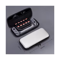 Portable Storage Bag for Nintendo Switch Waterproof Case Hard Shell NS Console Nintend Switch Carrying Case - Silver