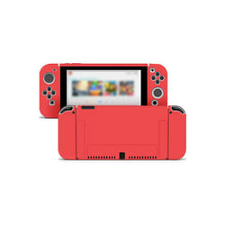 Protective Case Compatible with Nintendo Switch OLED Console and Joy-Cons, Switch can be Inserted in Dock with Shell - Red, Nintendo SwitchOLED