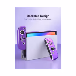 Protective Case Compatible with Nintendo Switch OLED,Switch NS Console and Joy-Cons, Switch can be Inserted in Dock with - PURPLE, Nintendo SwitchOLED