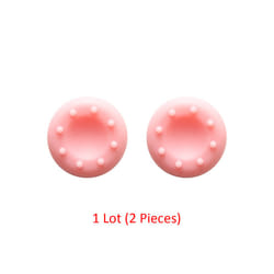 Silicone Joystick Caps Controller Thumb Stick Grips For Sony Playstation DualSense Dualshock 5 4 PS5 PS4 For Nintendo Switch - Pink