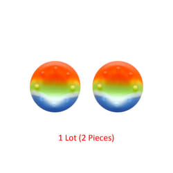 Silicone Joystick Caps Controller Thumb Stick Grips For Sony Playstation DualSense Dualshock 5 4 PS5 PS4 For Nintendo Switch - Colorful