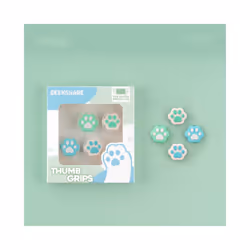 Shaped Cat Claw Thumb Grip Cap Silicone Soft Protective Cover Controller Thumbstick Case For Nintendo Switch Oled JoyCon - Bl ...