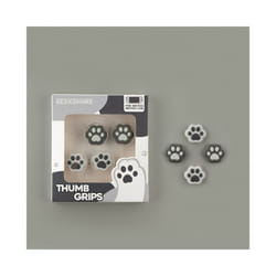 Shaped Cat Claw Thumb Grip Cap Silicone Soft Protective Cover Controller Thumbstick Case For Nintendo Switch Oled JoyCon - Gray