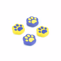 Shaped Cat Claw Thumb Grip Cap Silicone Soft Protective Cover Controller Thumbstick Case For Nintendo Switch Oled JoyCon - Bl ...