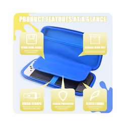 ) 2024 Splatoon style Storage Bag for Nintendo Switch OLED Protective Shell Cover Carrying Case for Switch OLED Game Accessories - A(SWITCH OLED