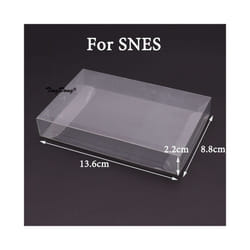 Transparent Clear Cartridge Protective Case Cover For GB GBA GBC SNES N64 NES NGPC Switch Protector Box  For PS5 For PS4 - For SNES