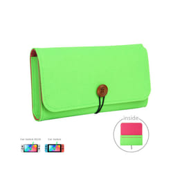 Carrying Storage Bag Game Card Host Portable Travel Protection Cover For Nintendo Switch OLED NS Carry Protective Pouch - 07 FluorescentGreen
