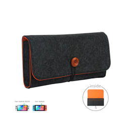 Carrying Storage Bag Game Card Host Portable Travel Protection Cover For Nintendo Switch OLED NS Carry Protective Pouch - 01 Black