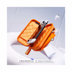 Fungoofun Switch Hard Shell Case EVA Waterproof And Pressure-resistant Carrying Case, Oled Protective Case Accessory Storage - Orange, NS