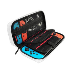 Handheld Carrying Case Travel Handbag for Nintendo Switch/Switch OLED Waterproof Scratch Resistant Portable Travel Carry - White