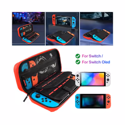 Handheld Carrying Case Travel Handbag for Nintendo Switch/Switch OLED Waterproof Scratch Resistant Portable Travel Carry - White