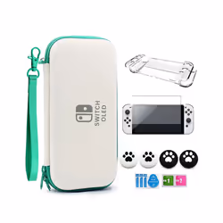 New Switch OLED Storage Carrying Case 7 in 1 Kit for Nintendo Switch OLED Crystal Shell For Switch Oled Accessories - OLED K ...