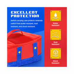 Large Carrying Protective Case for Nintendo Switch OLED Console Pro Controller Travel Storage Bag Case For Switch Accessories - Red
