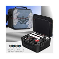 Nintend SwitchOLED Deluxe Game Pattern Carrying Case Hard Cover Shell Storage Shoulder Bag for Nintendo Switch OLED Accessories - Big Bag 1