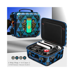 Nintend SwitchOLED Deluxe Game Pattern Carrying Case Hard Cover Shell Storage Shoulder Bag for Nintendo Switch OLED Accessories - Big Bag 2
