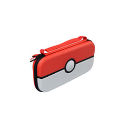 New NS Storage Case Portable Hard Shell PU Carrying Storage Bag for Compatible Nintendo Switch OLED Game Console accessories - White and Red