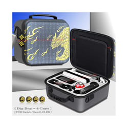 Nintend SwitchOLED Deluxe Game Pattern Carrying Case Hard Cover Shell Storage Shoulder Bag for Nintendo Switch OLED Accessories - Big Bag 6