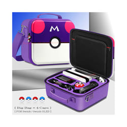 Nintend SwitchOLED Deluxe Game Pattern Carrying Case Hard Cover Shell Storage Shoulder Bag for Nintendo Switch OLED Accessories - Big Bag 5
